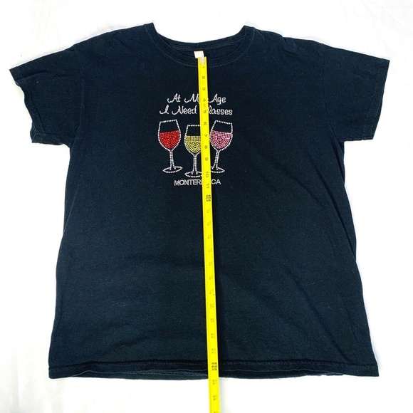 At My Age I Need Glasses Women's T-Shirt Size XL - Picture 2 of 6